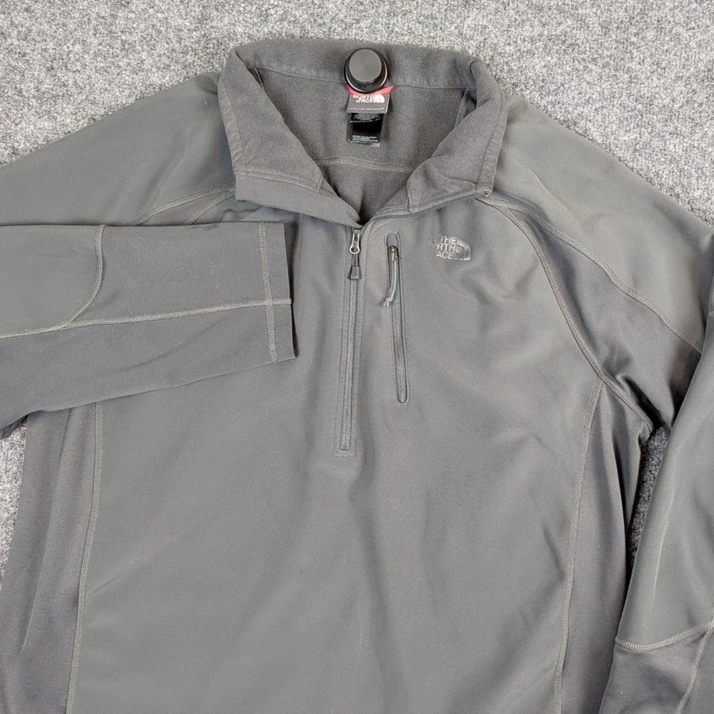 The North Face Mens XL Gray Quarter Zip Apex Performance Pullover Sweatshirt